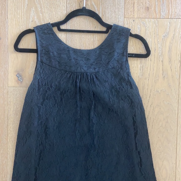 Velvet Lace Mini Dress - Picture 4 of 6